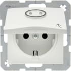 BERKER - BRK47861949 P.SCHUKO + COP. NO BARR.ARCH.S1/B3/B7 BI