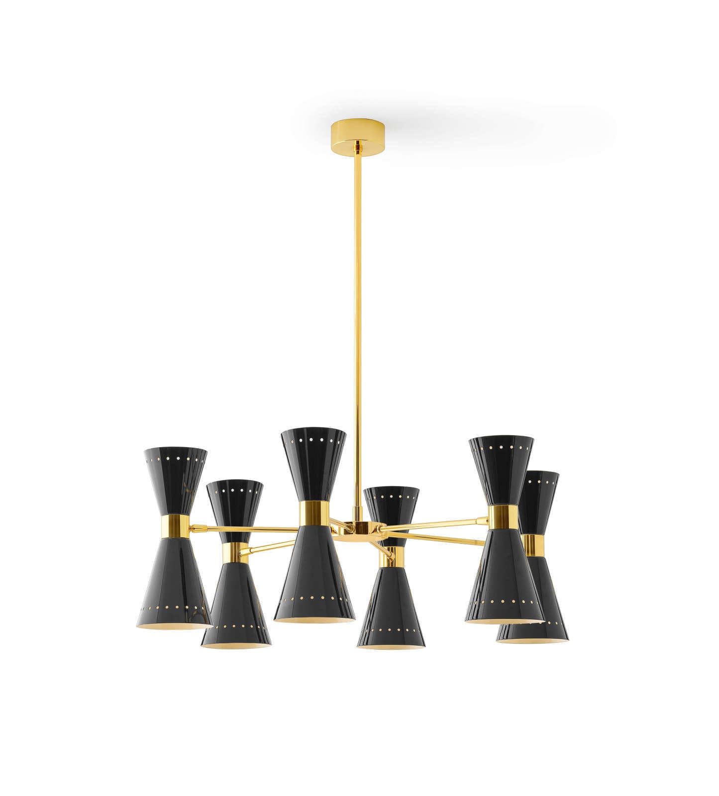 LINEA LIGHT-STILNOVO - SNV9568 MEGAFONO SOSP.6BR.12XE14 OTT/NERO