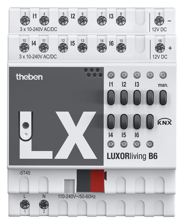 THEBEN SRL - THE4800430 LUXORLIVING B6 KNX INGRESSO BINARIO DIN