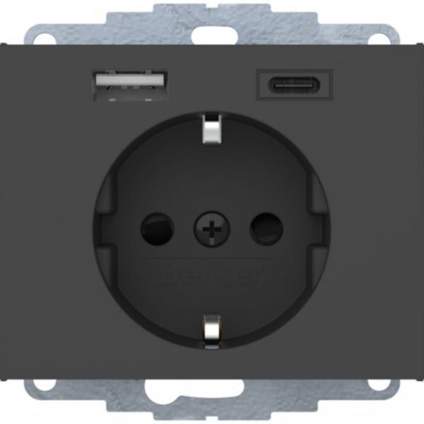 BERKER - BRK48047006 PRESA SCHUKO/USB A-C K.X ANTR. LACC.OPAC