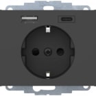 BERKER - BRK48047006 PRESA SCHUKO/USB A-C K.X ANTR. LACC.OPAC