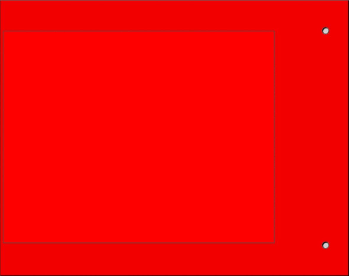 CEMBRE SPA - CEM48213 TARGA QUADRO MG-VRT-R ROSSO PVC 92X118