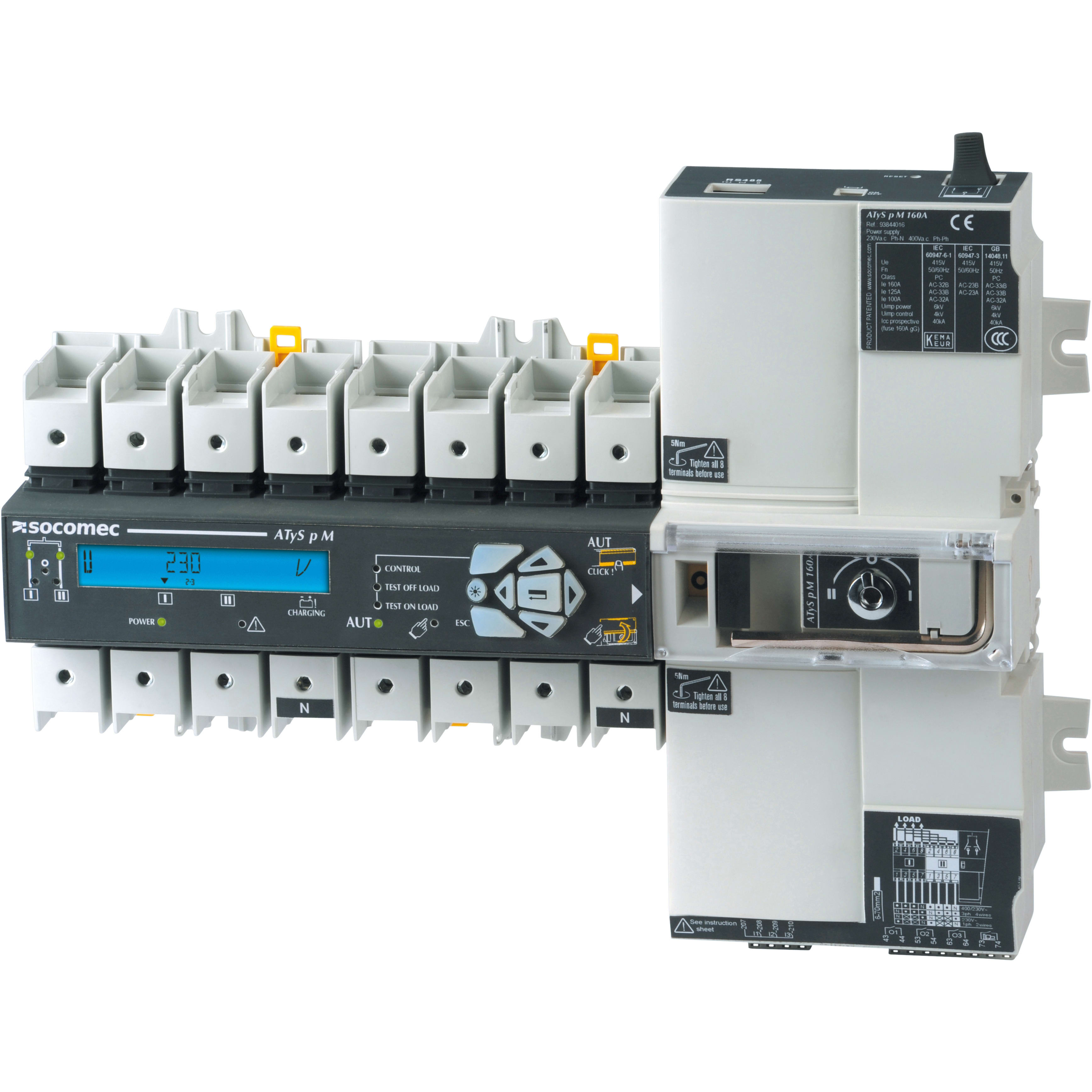 SOCOMEC - SOC93644004 ATYS P M - 4P 40A 230/400VAC