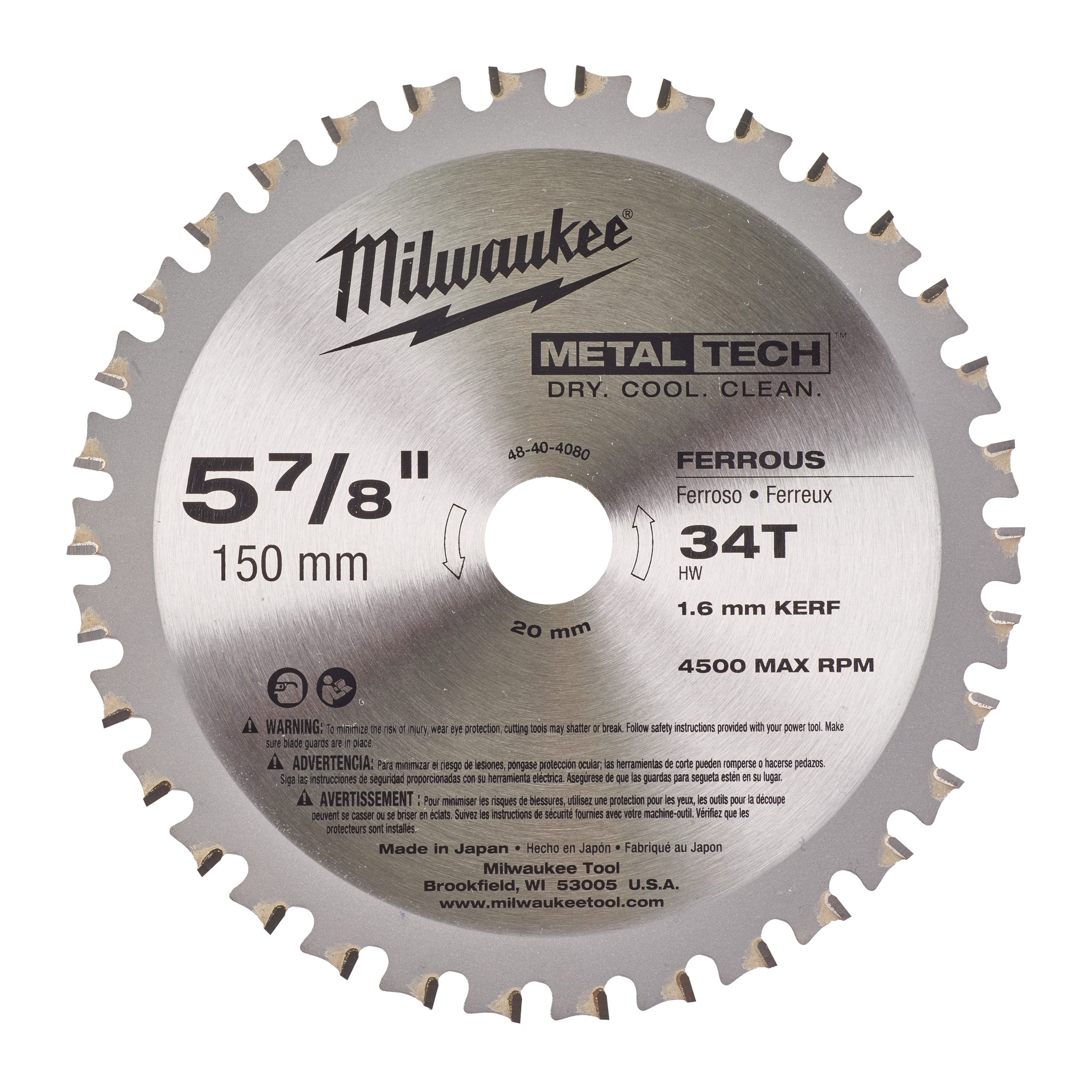 MILWAUKEE - AEG - COP48404080 LAMA CIRC. DIAM.FORO MM 15020 Z34