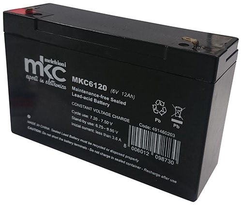 MELCHIONI SPA - MEM491460203 BATT PIOMBO RIC.6V 12AH TERM. 4.8MM MKC