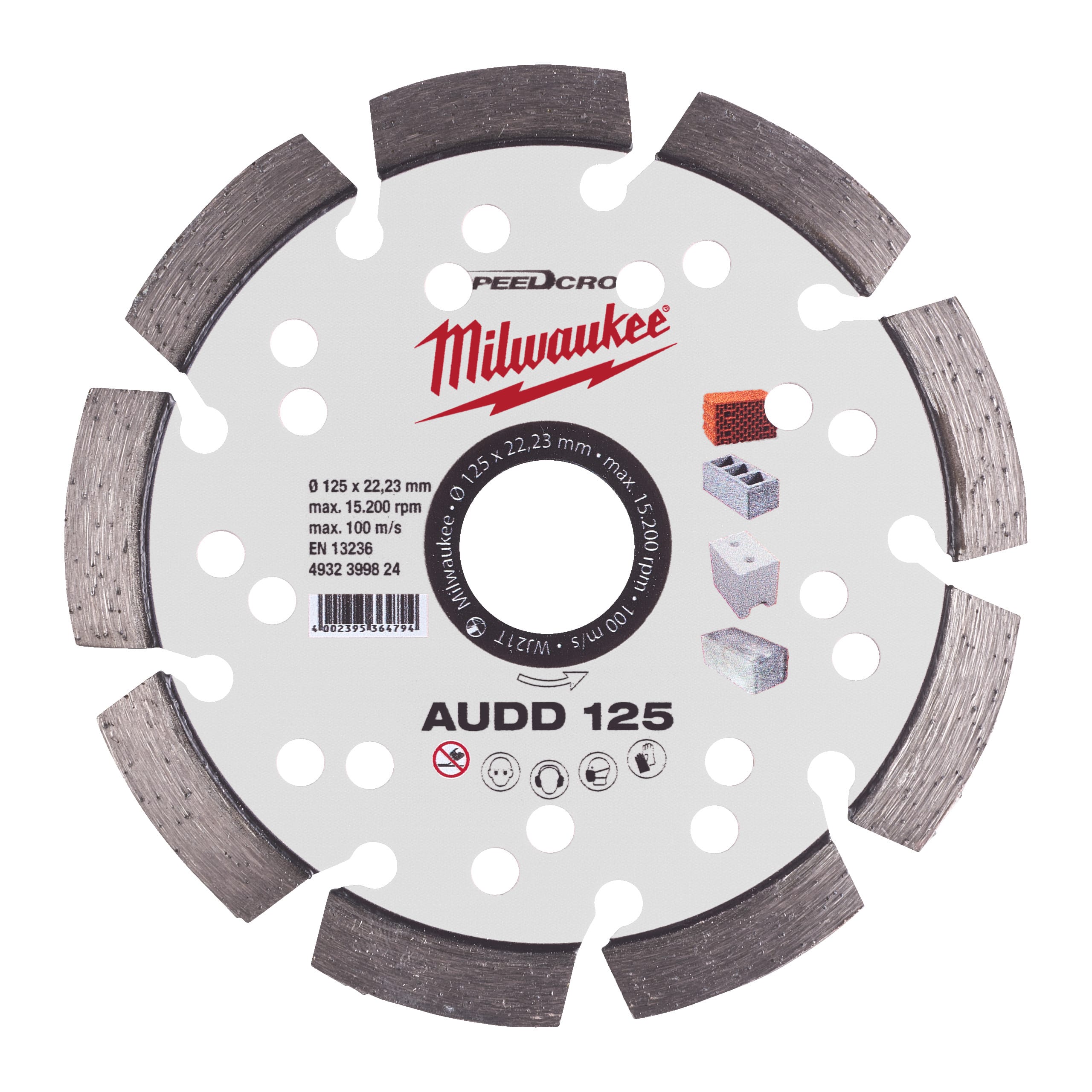 MILWAUKEE - AEG - COP4932399824 DISCO DIAM SPEEDCROSS AUDD 125