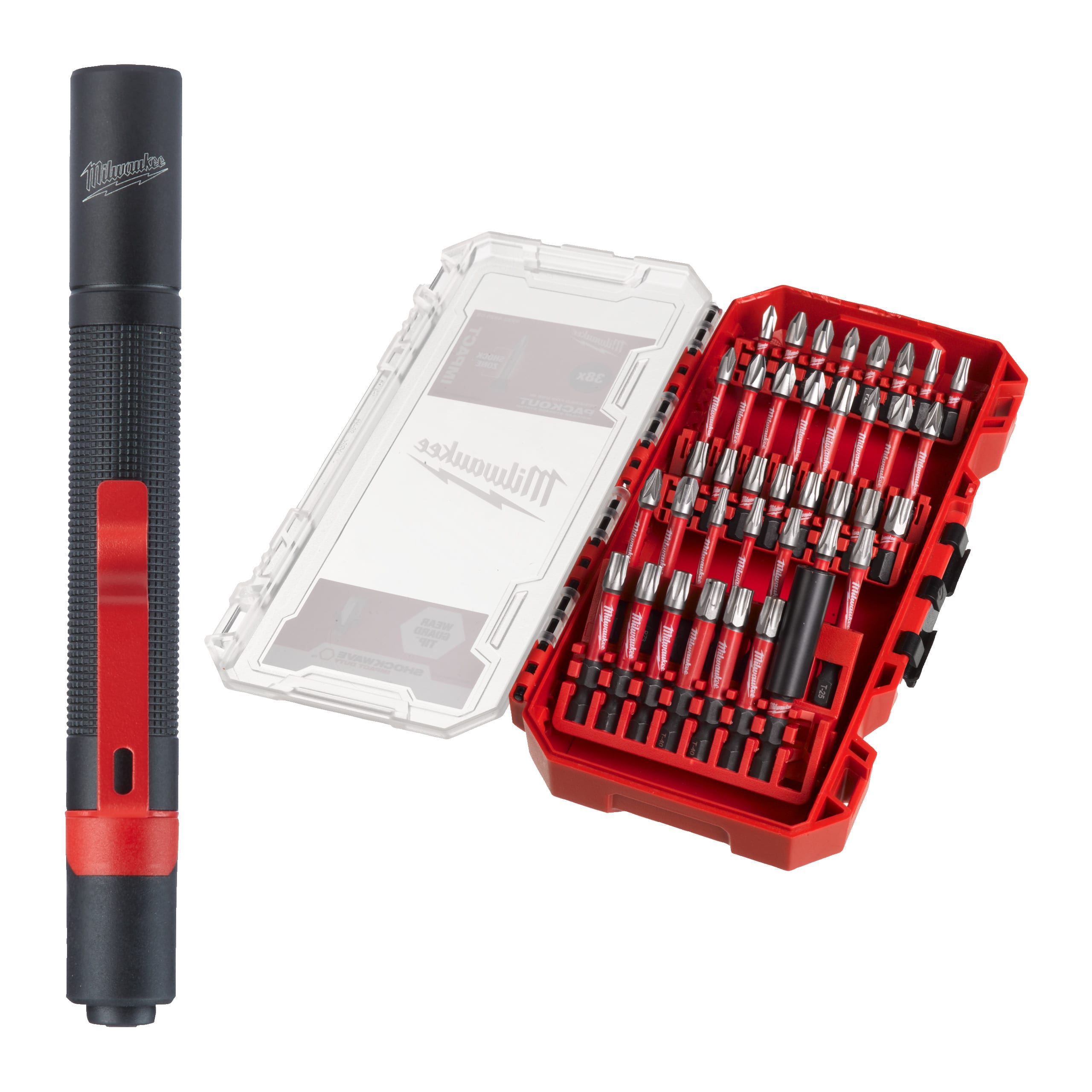 MILWAUKEE - AEG - COP4932498608 SET SHOCKWAVE 39 PZ + TORCIA IPL LED