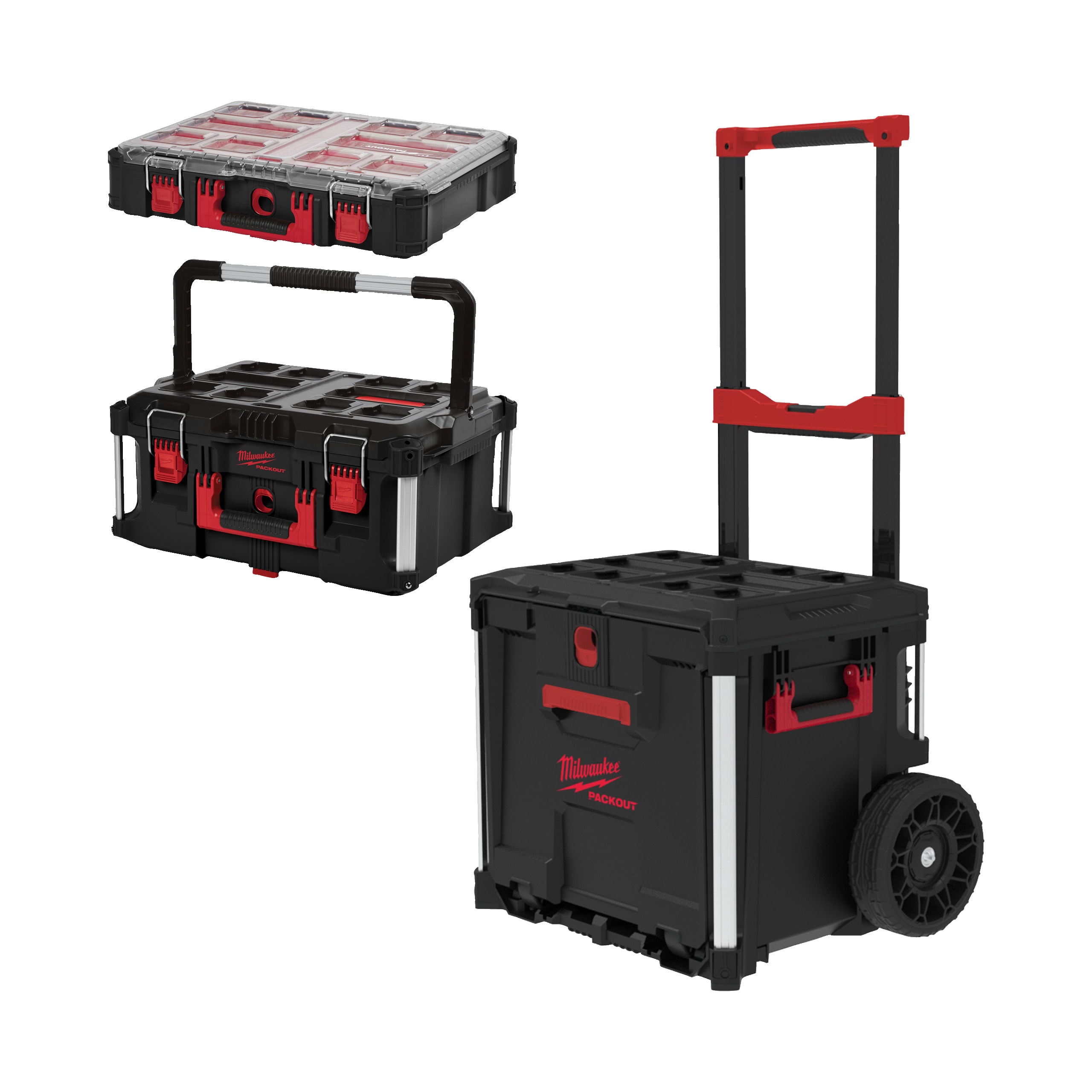MILWAUKEE - AEG - COP4932498984 PACKOUT STARTER SET CON CASSETTIERA-3 PZ