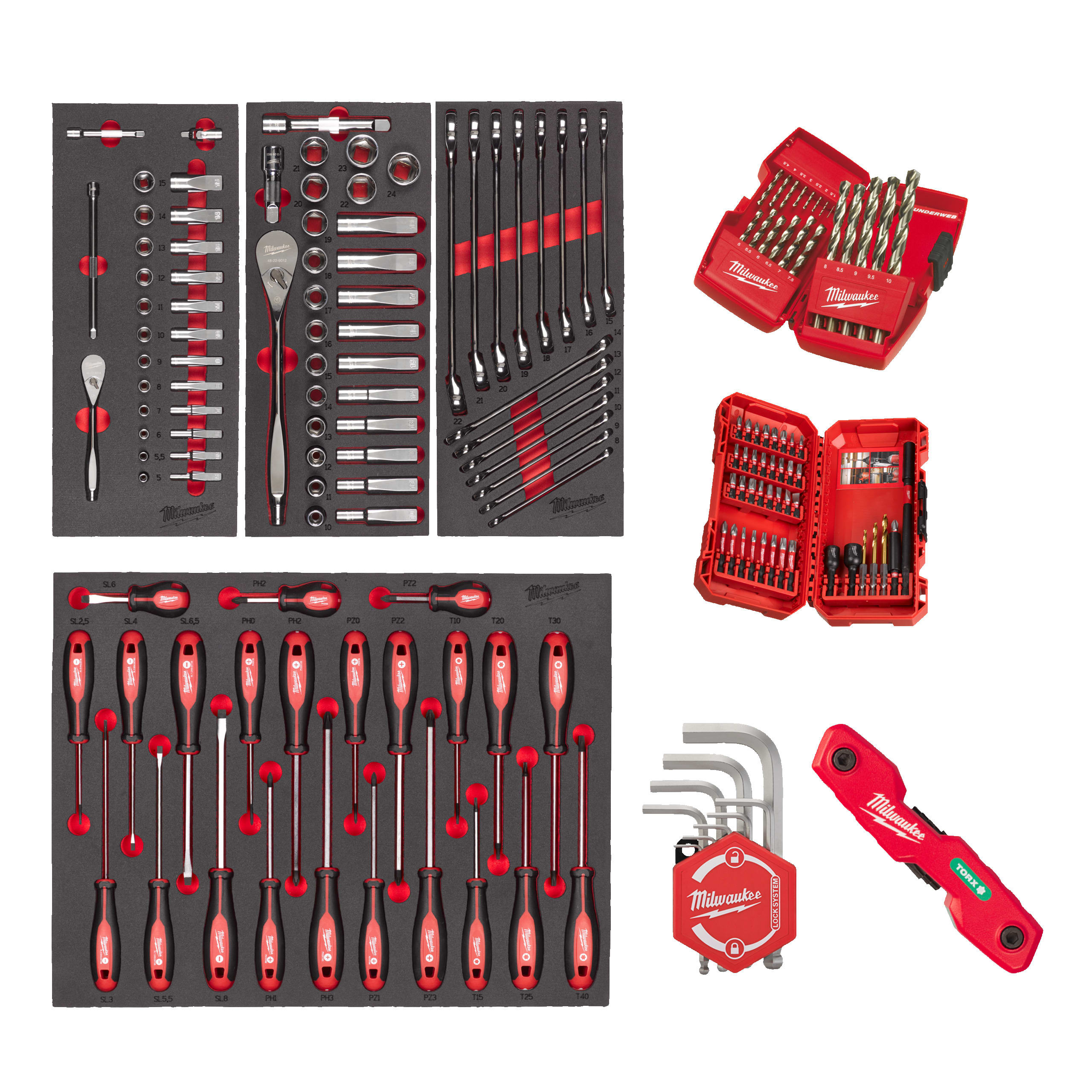 MILWAUKEE - AEG - COP4932499473 ASSORTIM BASE IN TERMOFORMATI - 170 PZ