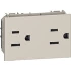 BTICINO - BTIKM4188 L.NOW - PRESA DUPLEX US 2P+T 15A SABBIA