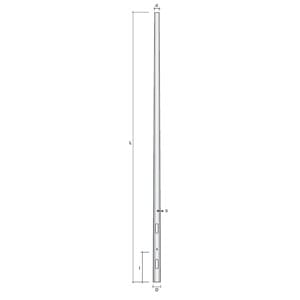 SEM - SEM4980 PALO CONICO H.TOT. 980 CM. D 158/60X3