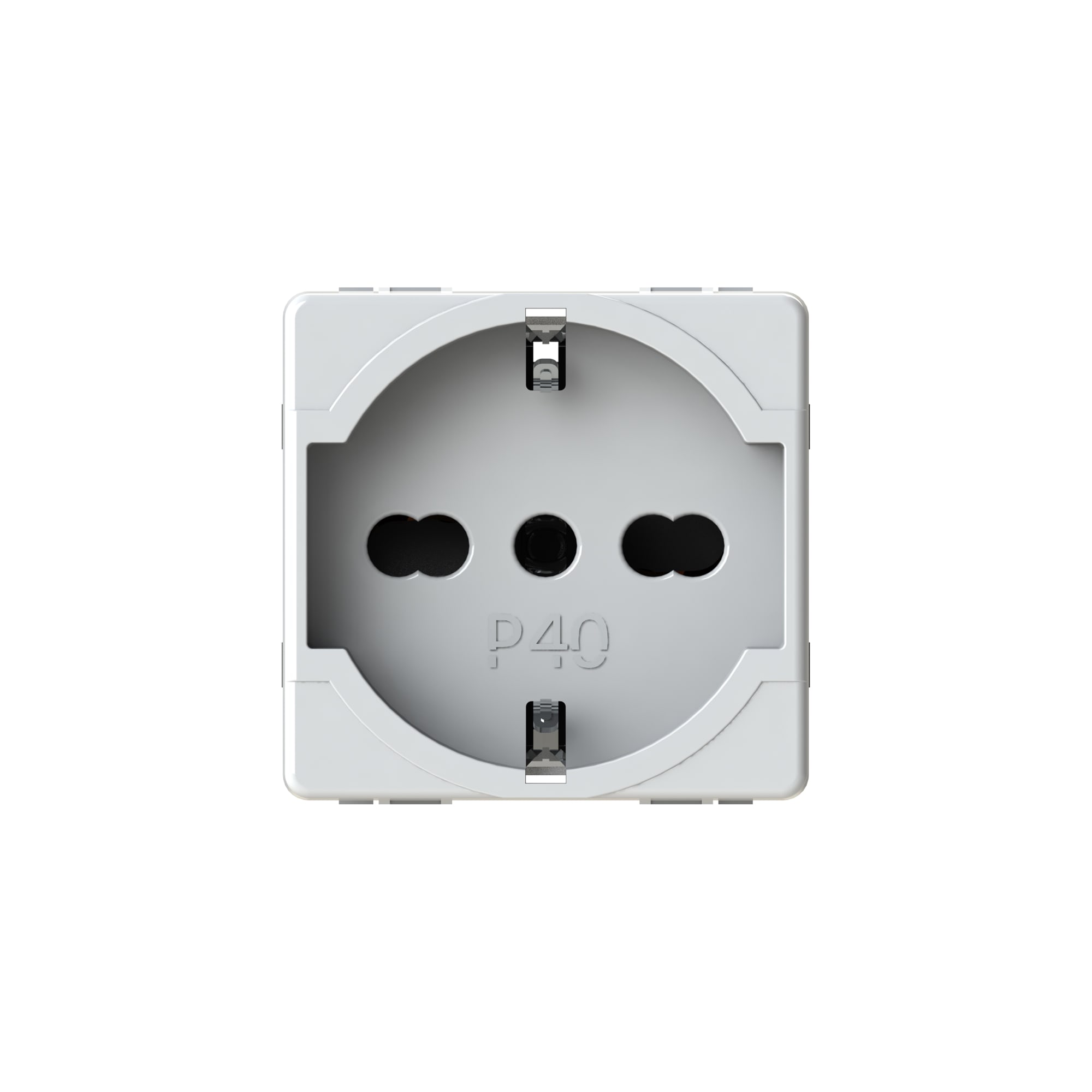 4 BOX SRL - 4BX4B.G20.P40 P40 PRESA 2P+T GEWISS SYSTEM BIANCA