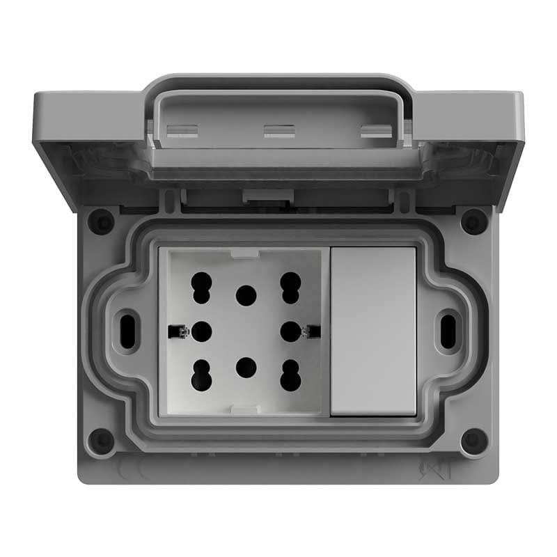 4 BOX SRL - 4BX4B.IP55.H21.CU CONTEN.IP55 3 MODULI SIDE E UNIKO