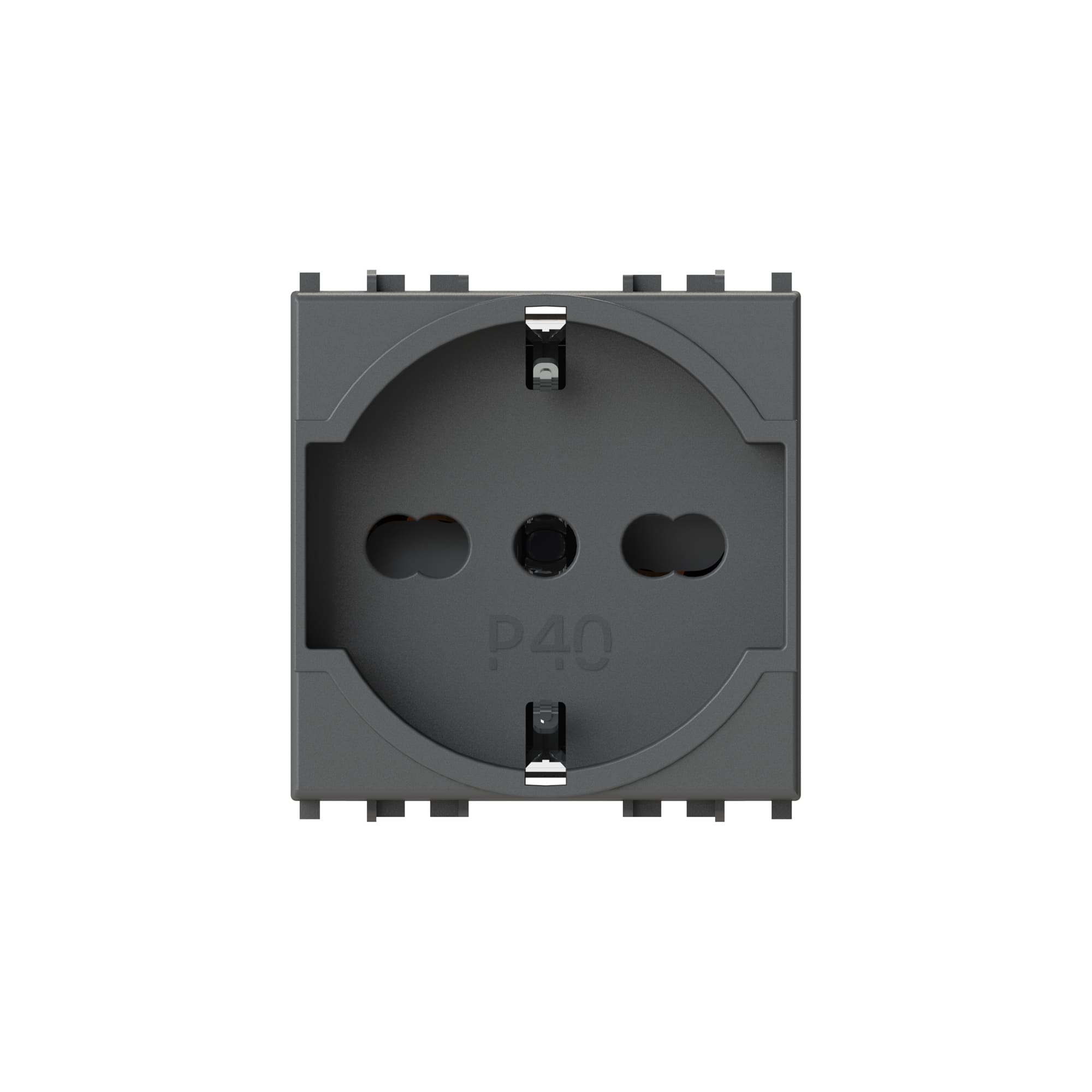4 BOX SRL - 4BX4B.V19.P40 P40 Presa 2p+T Vimar Arkè Grigio