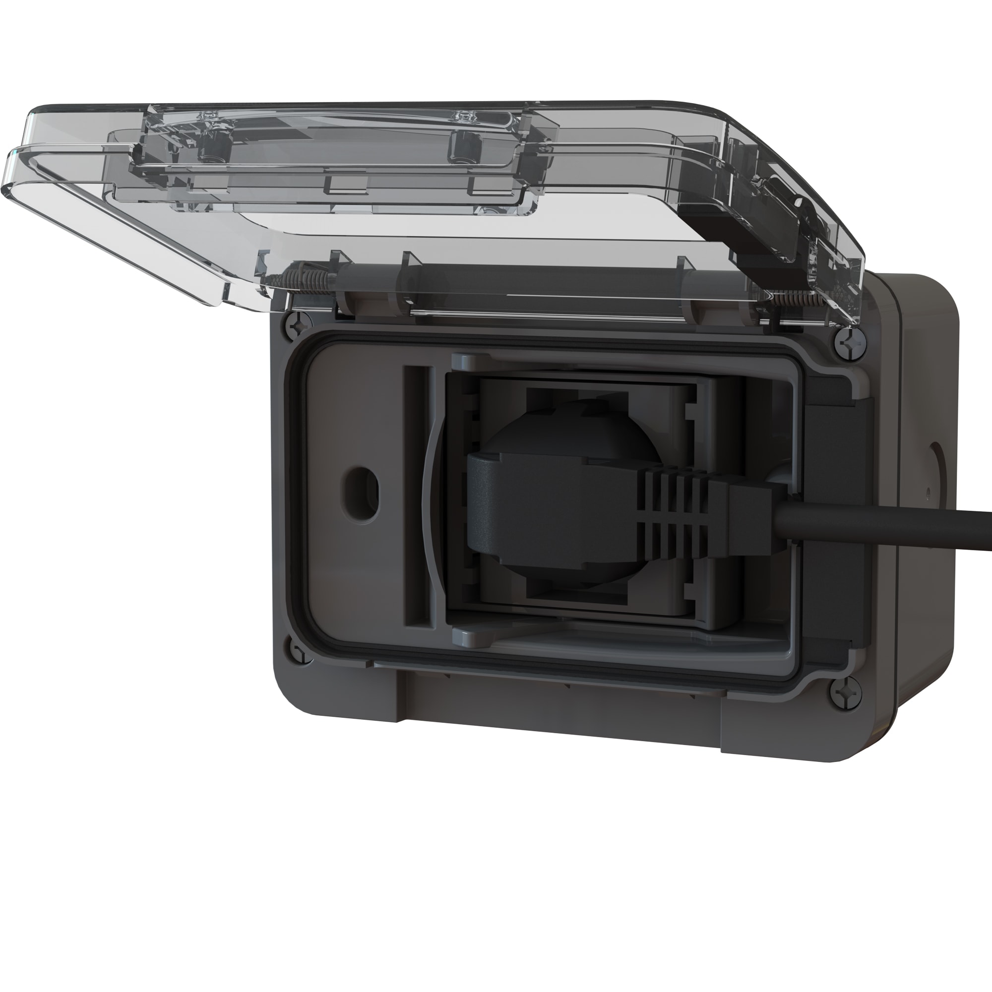 4 BOX SRL - 4BX4B.W.CC03 Presa Mobile Wide IP66 P40 Cavo 3mt