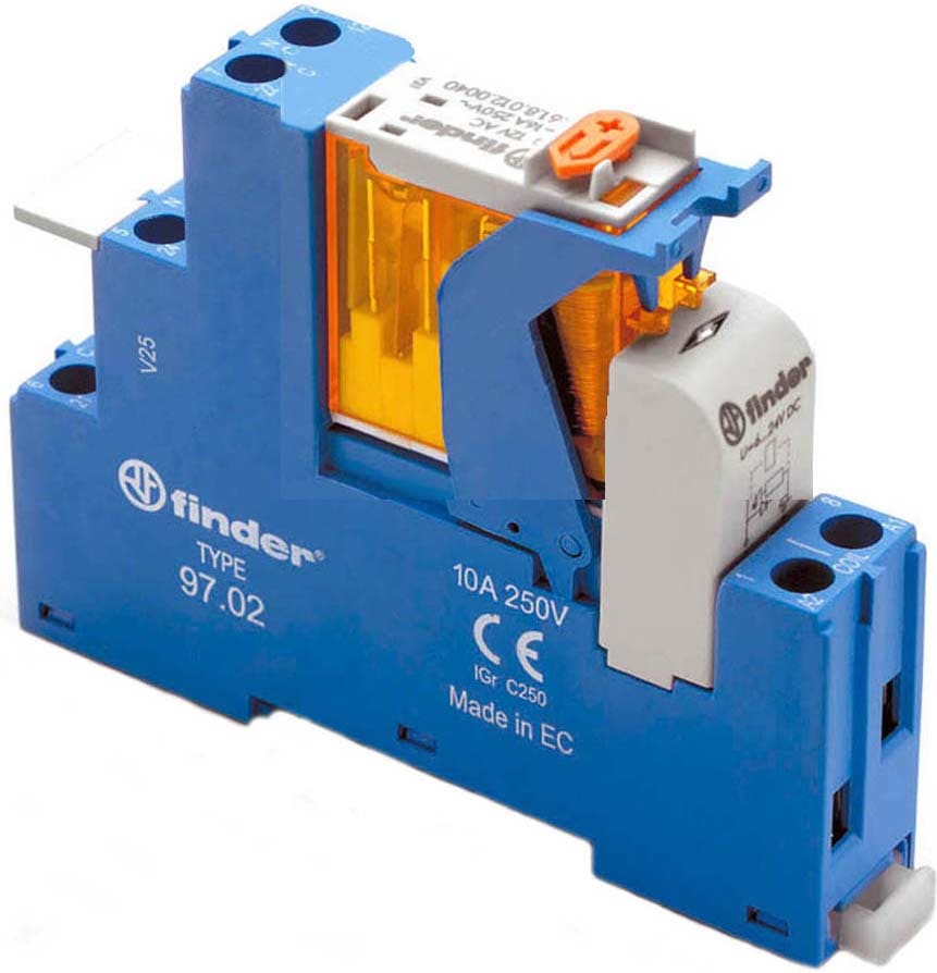 FINDER SPA - FIN4C0280120060SPA INTERFACCIA MODULARE A RELE 2 CONTATTI
