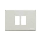 BTICINO - BTI500/23/AL MAGIC - PLACCA 2P SCATOLA TONDA ALLUMINI