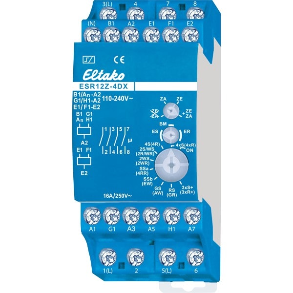 ELTAKO - EAK21400302 IMPULSE SWITCH RELAY, 4 X 1 NO 16A