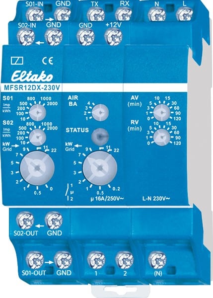 ELTAKO - EAK22100530 Relè di corrente multifunzione per contatore trifase bidirezionale