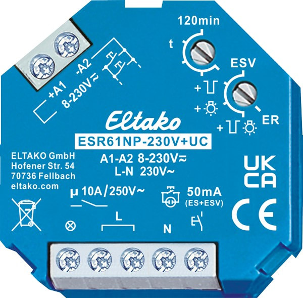 ELTAKO - EAK61100001 ELECTRONIC IMPULSE SWITCH RELAY, 1 NO 10