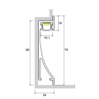 SICOM - SOL5003550 SICOM WALL MINI+COVER TRASP.