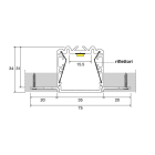 SICOM - SOL5006340 SICOM L35 PLASTERBOARD+COVER BIANCA