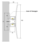 SICOM - SOL5008783-A SICOM WALL WASHER25 SOLO PROFILO