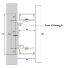 SICOM - SOL5008828 SICOM WALL WASHER35 SOLO PROF. ALLUMINIO