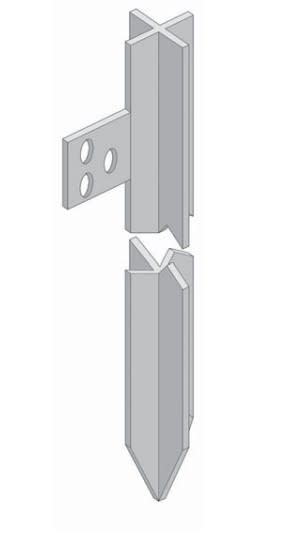 SEM - SEM502 PALO CROCE ZINC. 50X5MM 150CM