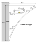 SICOM - SOL5010014 SICOM WALL WASHER76+COVER PMMA BIANCA