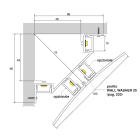 SICOM - SOL5010051 SICOM WALL WASHER CORNER+2COVER TRASPARE