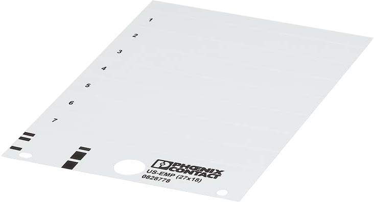 PHOENIX CONTACT - PHC0828775 US-EMP (27X8) SIGLATURE UNISHEET