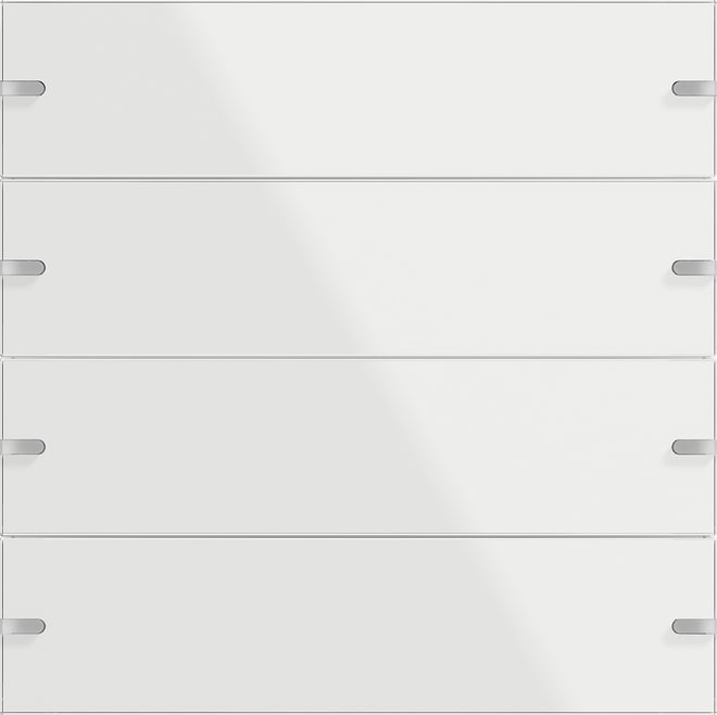 GIRA - GIR502412 Wippenset 4f Tastsens.4 TS4 G Weiss