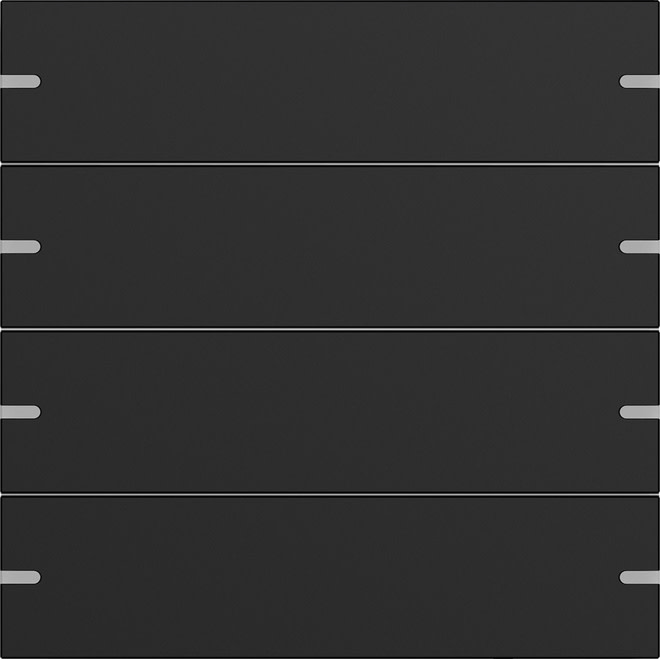 GIRA - GIR5024905 Wippenset 4f Tastsens.4 TS4 Schwarz m(la