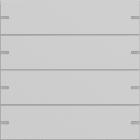 GIRA - GIR5024915 Wippenset 4f Tastsens.4 TS4 Grau m(lack.