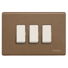 BTICINO - BTI503/3/BR MAGIC - PLACCA 3P BRONZO