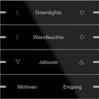 GIRA - GGI503405 Wippenset 4f indiv. Tastsens.4 TS4 G Sch