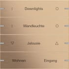 GIRA - GIR503438 Wippenset 4f indiv. Tastsens.4 TS4 Bronz