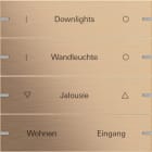 GIRA - GIR503438 Wippenset 4f indiv. Tastsens.4 TS4 Bronz