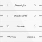 GIRA - GIR5034903 Wippenset 4f indiv. Tastsens.4 TS4 Reinw