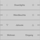 GIRA - GIR5034915 Wippenset 4f indiv. Tastsens.4 TS4 Grau