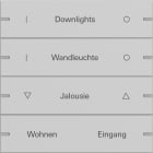 GIRA - GGI5034915 Wippenset 4f indiv. Tastsens.4 TS4 Grau