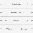 GIRA - GIR5034927 Wippenset 4f indiv. Tastsens.4 TS4 Reinw