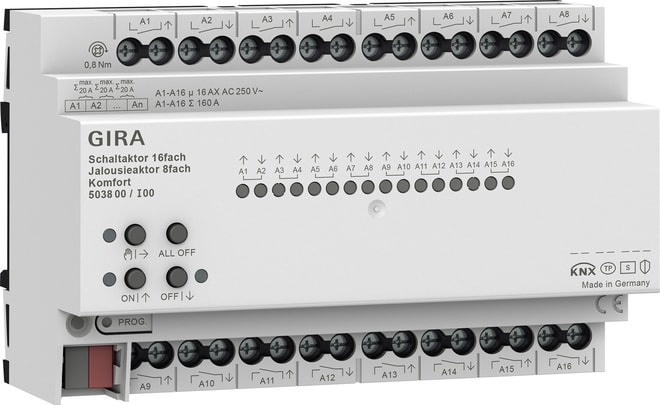 GIRA - GIR503800 ATTUAT. INTERR./VEN. 16M/8M 16 A AMG KMF