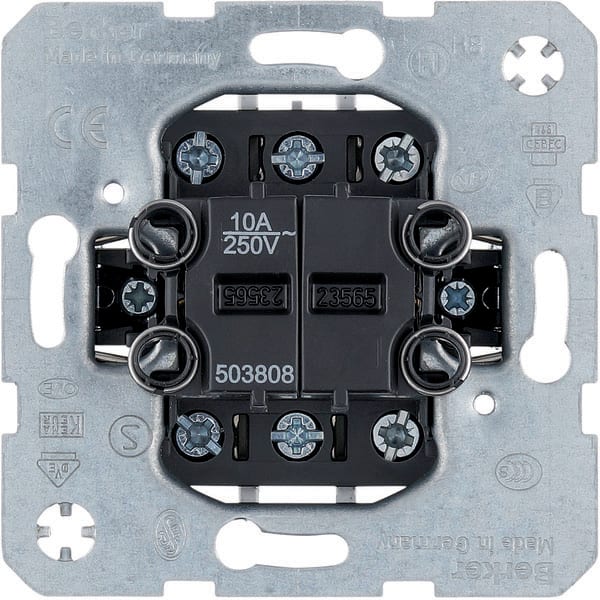 BERKER - BRK503808 PULS.DOPPIO 2 CONT.DI COMM. COM.LUCI