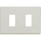 BTICINO - BTI503/2/AL MAGIC - PLACCA 2P ALLUMINIO