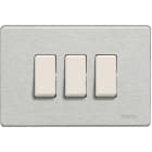 BTICINO - BTI503/3/AL MAGIC - PLACCA 3P ALLUMINIO
