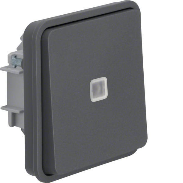 BERKER - BRK50463525 PULS.CONT.COMM.ILLUMINATO W1 GRIGIO OP.