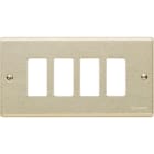 BTICINO - BTI504/4 MAGIC - PLACCA CON VITI A 4 POSTI OXIDAL