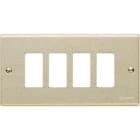 BTICINO - BTI504/4 MAGIC - PLACCA CON VITI A 4 POSTI OXIDAL